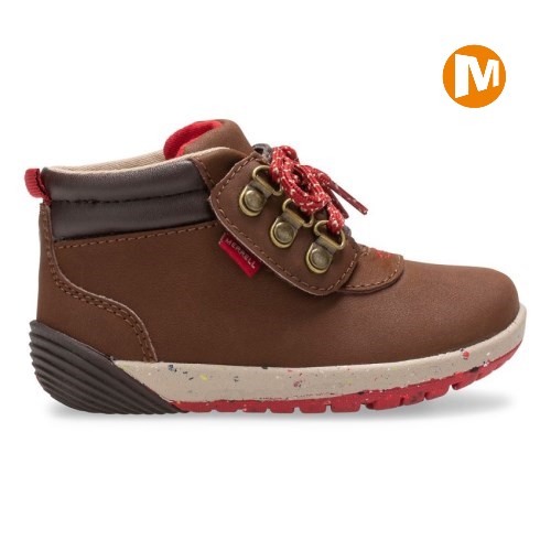 Merrell Bare Steps 2.0 Winterstiefel Kinder DunkelBraun [DE-YDEON]